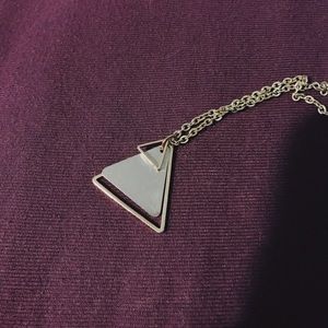 Gold Triple Triangle Necklace